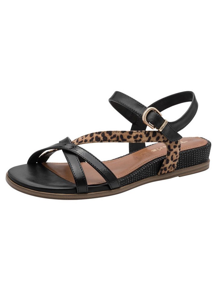 tamaris ANTIslide, TOUCH-IT Frauen kein Absatz 1-28146-46 Sandale ANTIslide (schwarz)