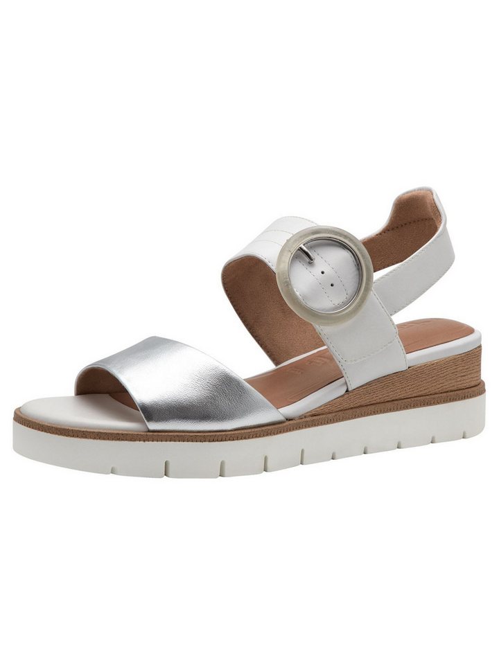 tamaris aus Leder Keilabsatz 1-28206-42 Plateausandaletten