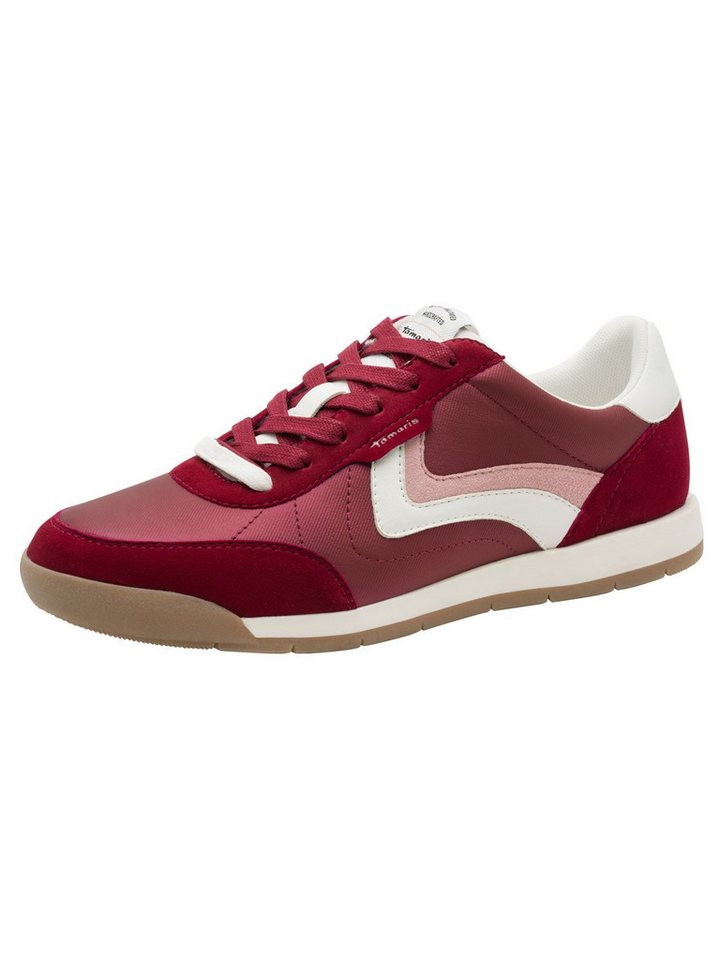 tamaris aus Leder kein Absatz 1-23665-45 Sneaker (rot)