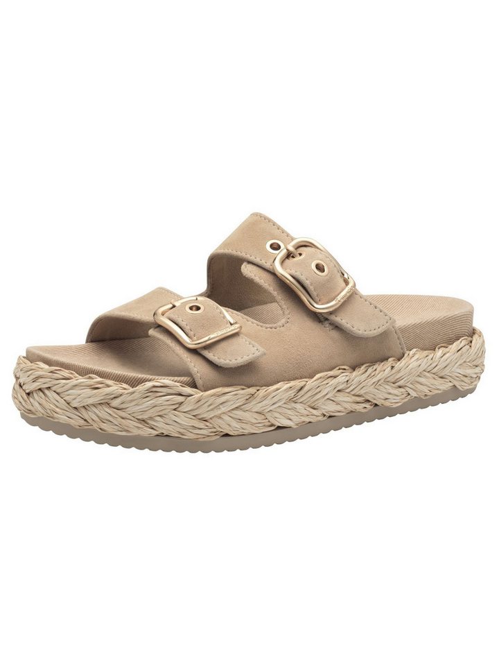 tamaris aus Leder kein Absatz 1-27412-44 Pantolette (braun)