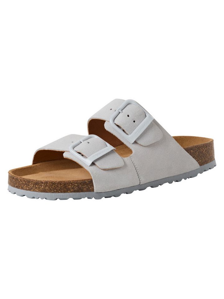 tamaris aus Leder kein Absatz 1-27543-42 Pantolette (grau)