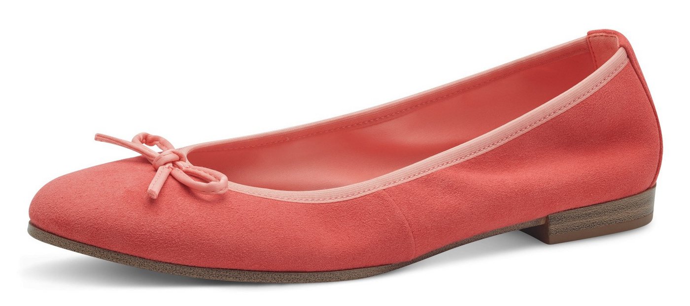 tamaris Ballerina, Blockabsatz, Businessschuh, Schlupfschuh mit süßer Zierschleife