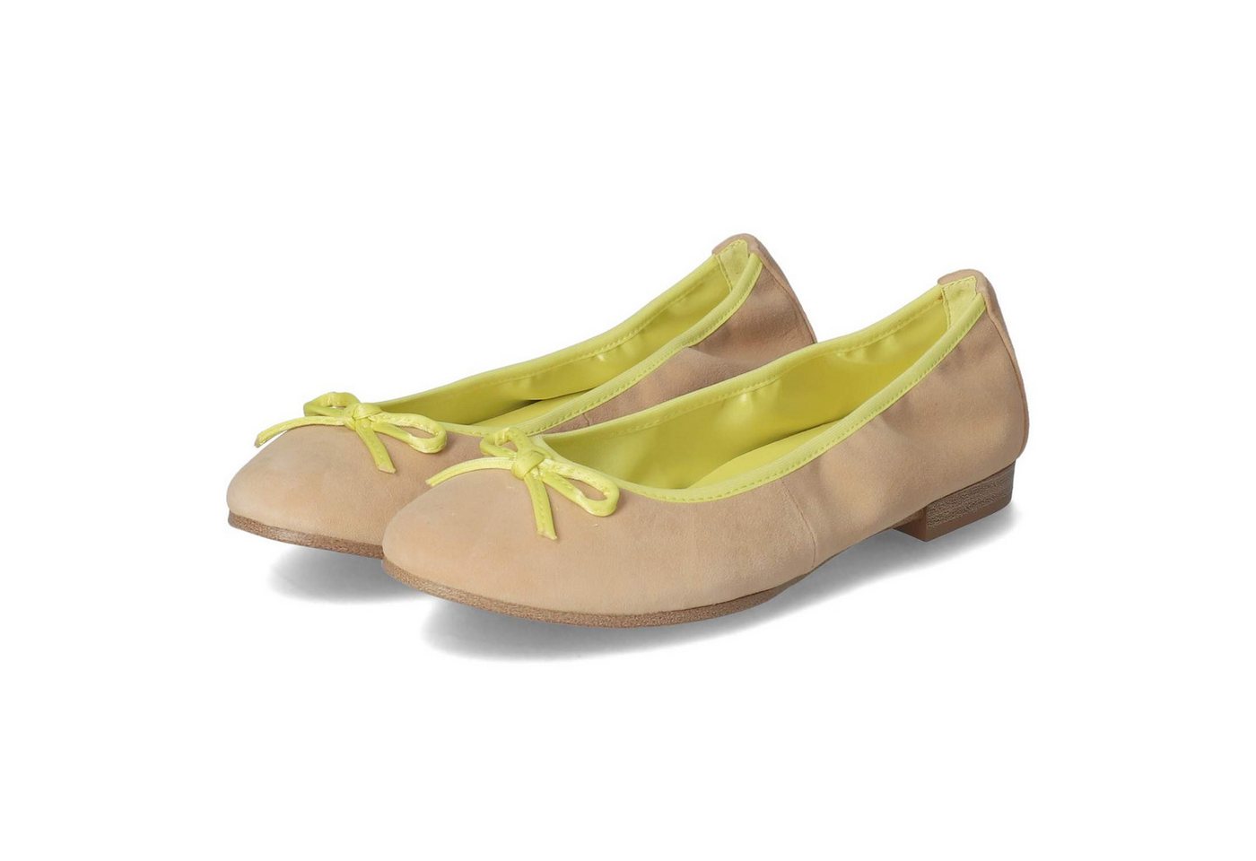 tamaris 1-22166-44/445 Damen Leder & Textil beige Ballerina