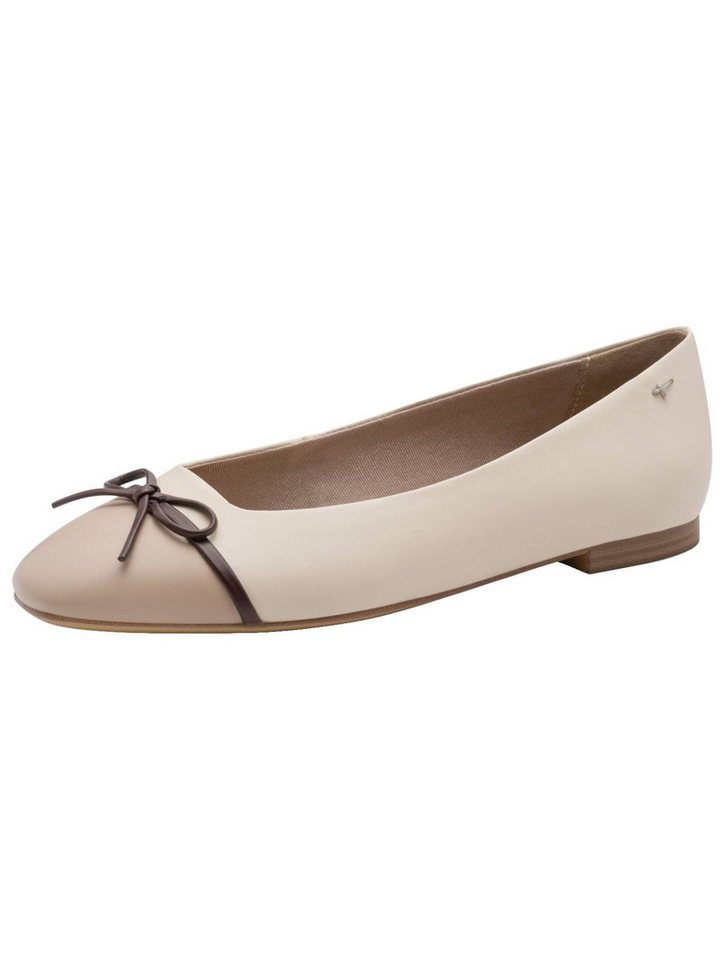 tamaris Ballerinas Leder Ballerina (beige)