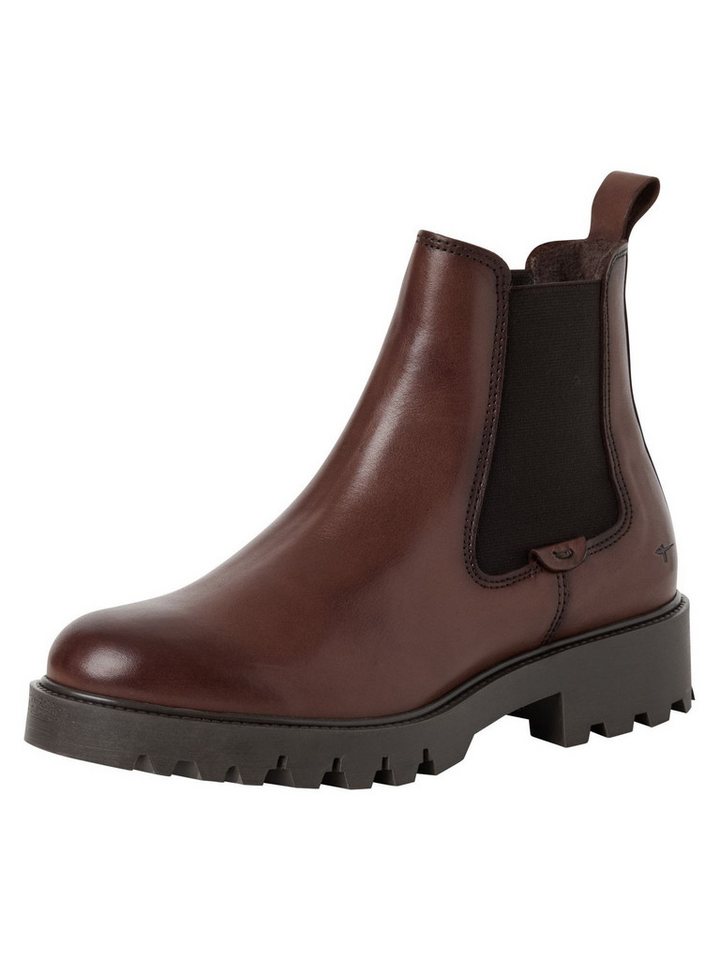 tamaris COMFORT-Lining, TOUCH-IT aus Leder Blockabsatz Chelseaboots COMFORT-Lining