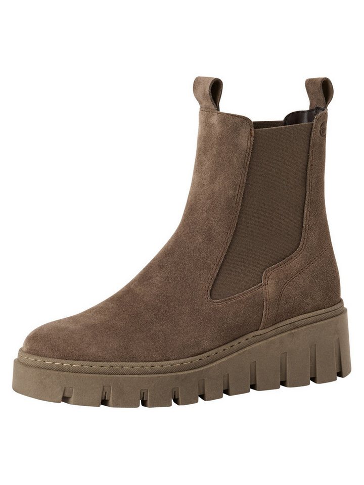 tamaris TOUCH-IT aus Leder Keilabsatz 1-25489-45 Chelseaboots TOUCH-IT
