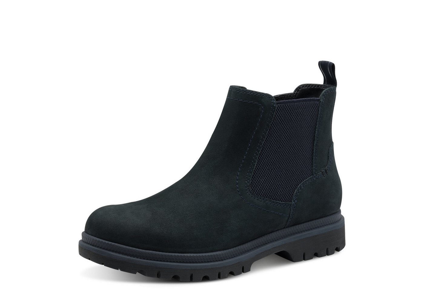 tamaris Chelseaboots, Blockabsatz, Basicboots, Stiefelette mit dezenten Ziernähten