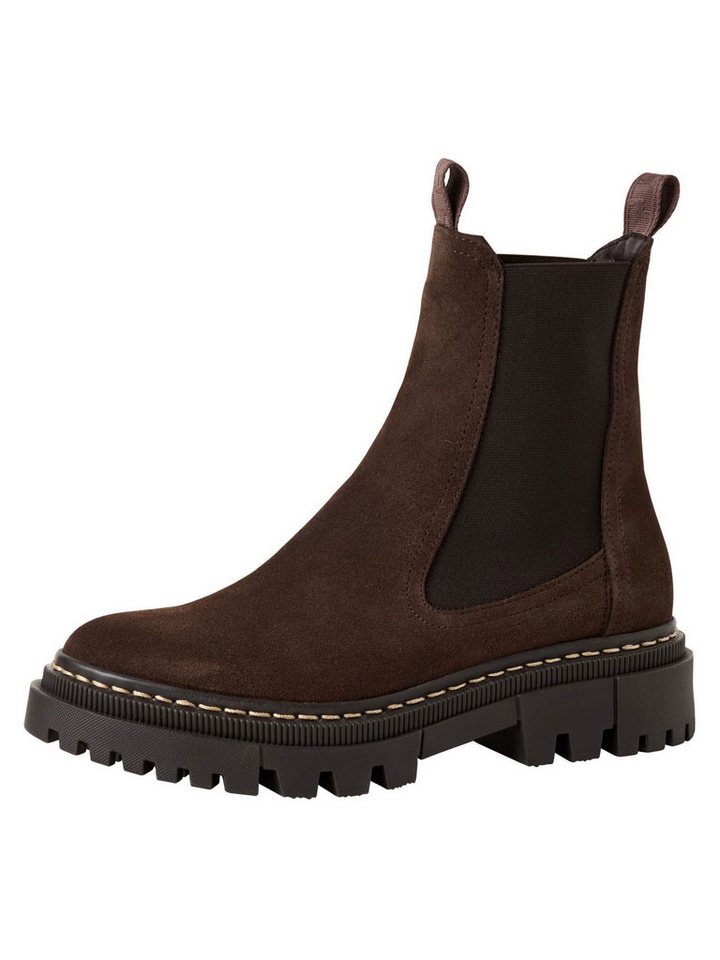 tamaris COMFORT-Lining, Removable Sock aus Leder Chelseaboots COMFORT-Lining (braun)