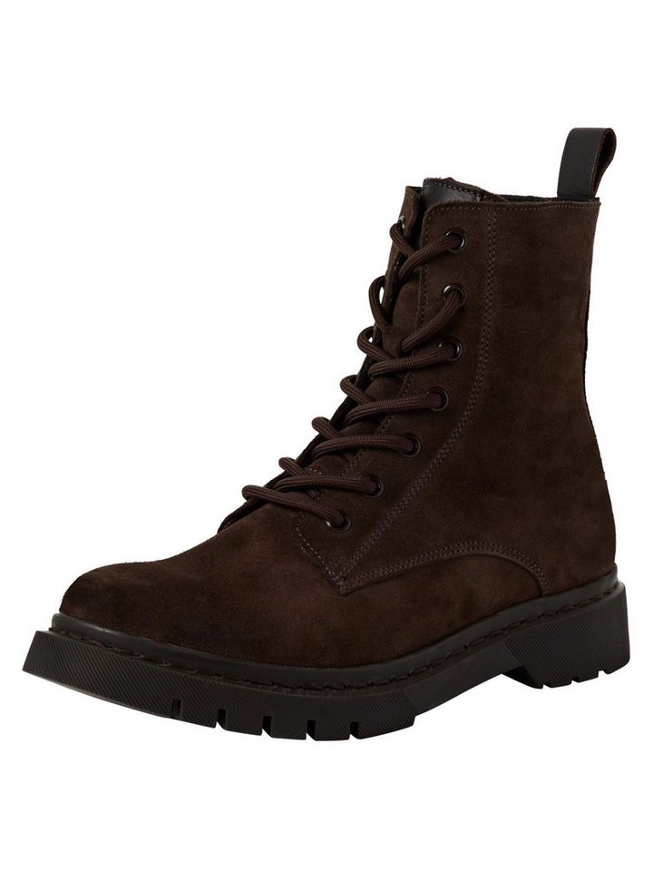 tamaris COMFORT-Lining, Removable Sock aus Leder Schnürstiefelette COMFORT-Lining