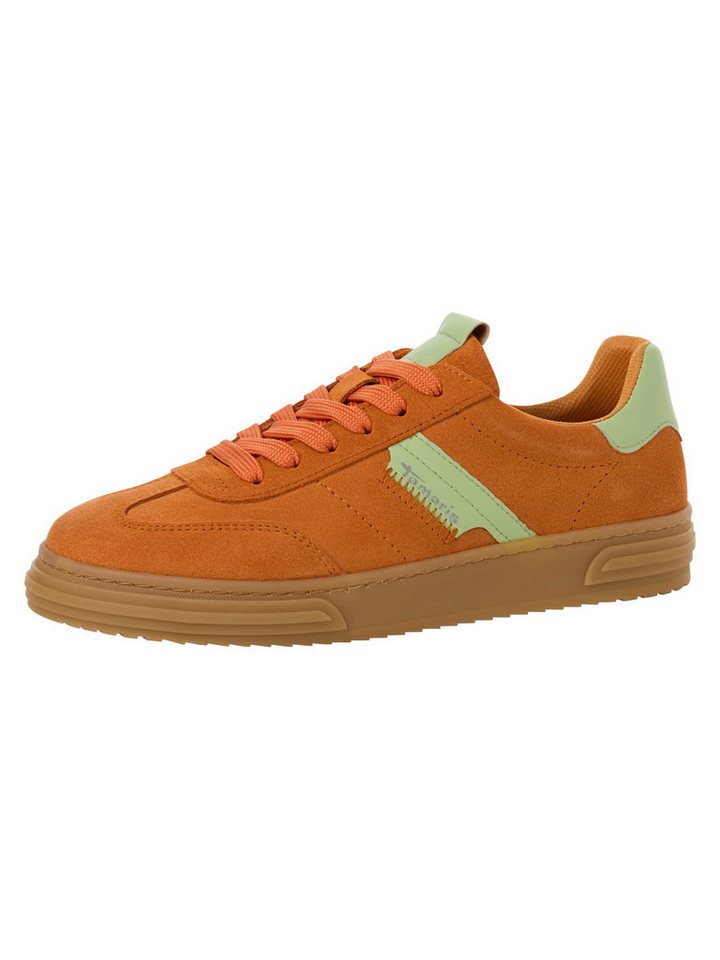 tamaris COMFORT-Lining, Removable Sock aus Leder Sneaker COMFORT-Lining (orange/rosa)