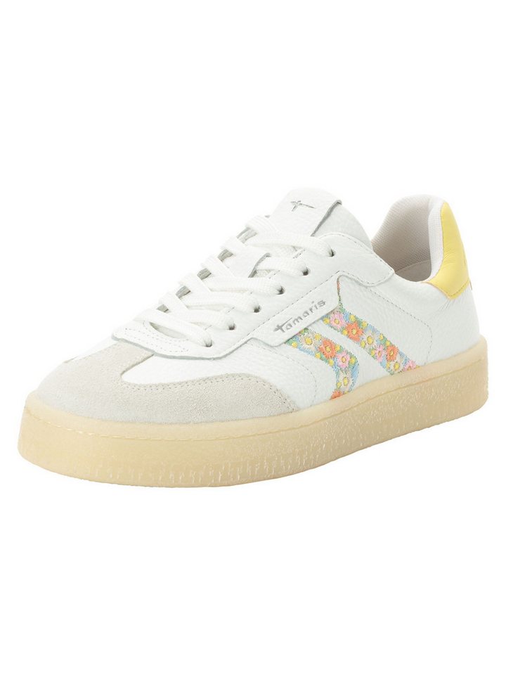tamaris COMFORT-Lining, Removable Sock aus Leder Sneaker COMFORT-Lining (weiß)