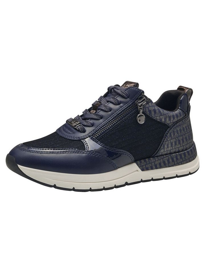 tamaris COMFORT-Lining, Removable Sock mit Schnürsenkel Sneaker COMFORT-Lining (blau/schwarz)