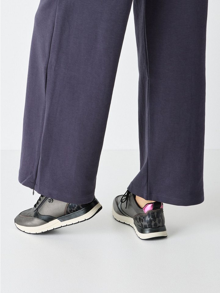 tamaris COMFORT-Lining, Removable Sock mit Schnürsenkel Sneaker COMFORT-Lining (metallic melliert)