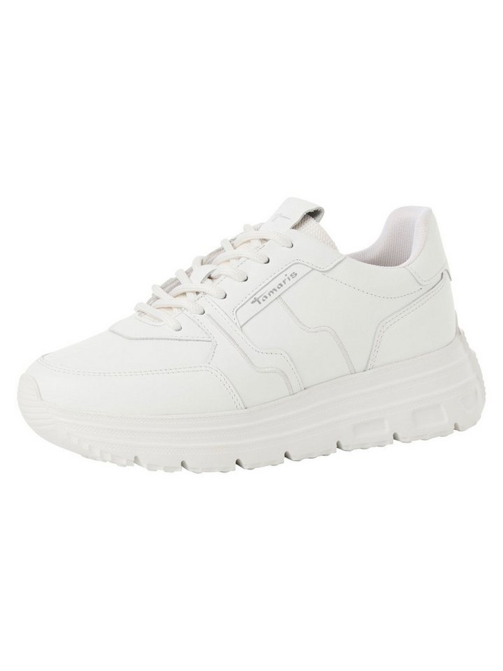 tamaris COMFORT-Lining, Removable Sock mit Schnürsenkel Sneaker COMFORT-Lining (weiß)