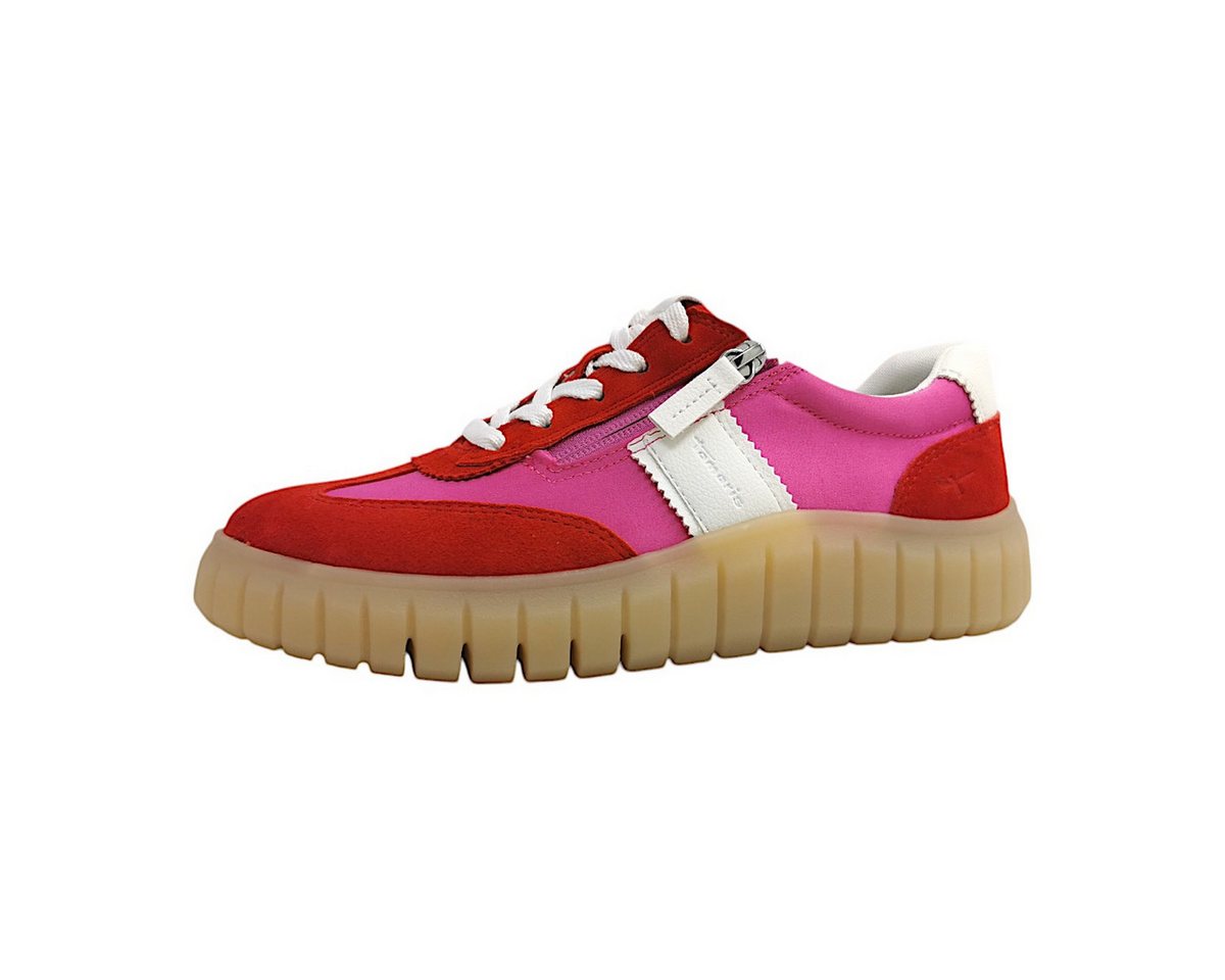 Tamaris COMFORT sportlicher Schnürer Schnürschuh (rot)