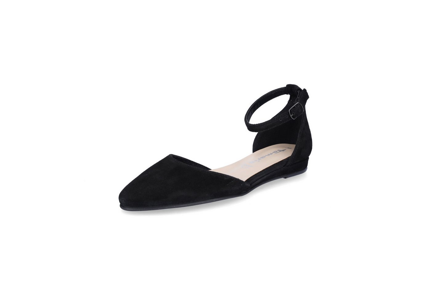 tamaris Damen Ballerina schwarz Ballerina