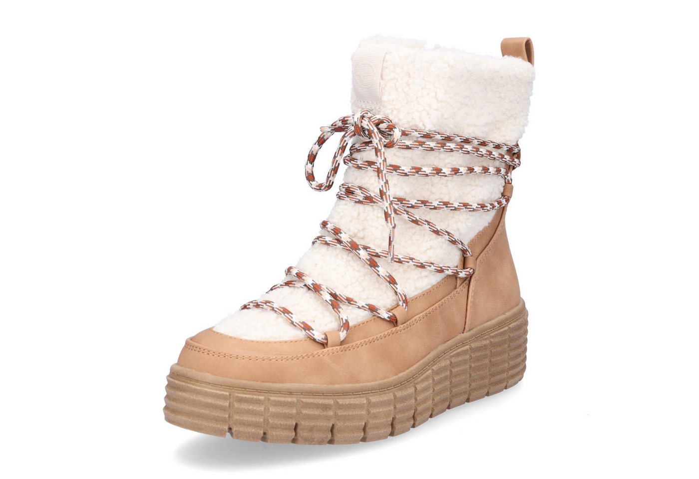 tamaris Damen Boot beige braun Ankleboots