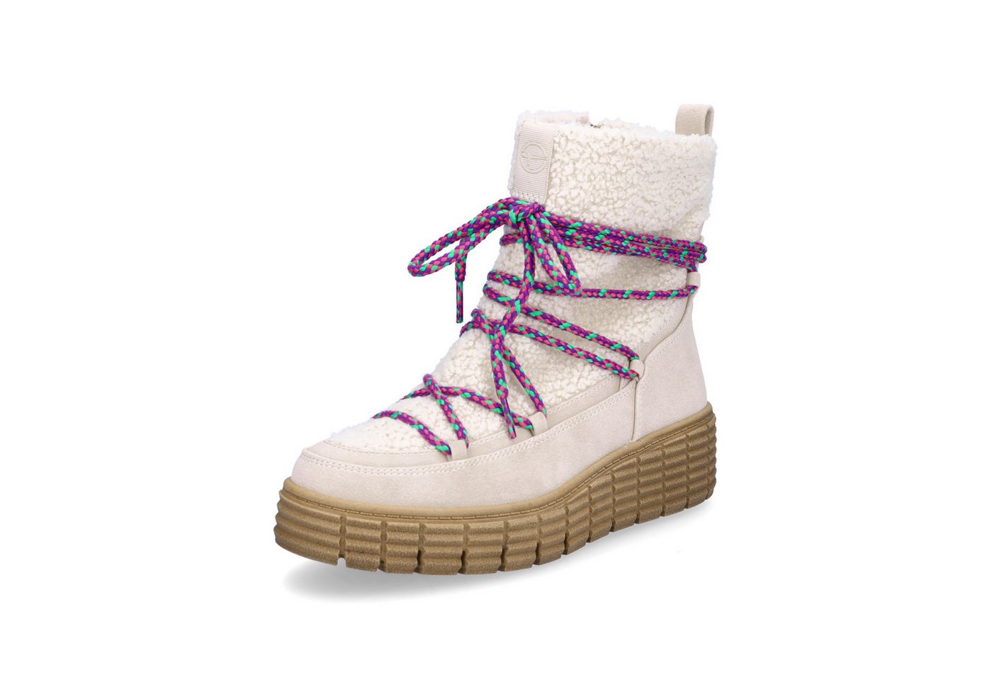 tamaris Damen Boot ivory Ankleboots