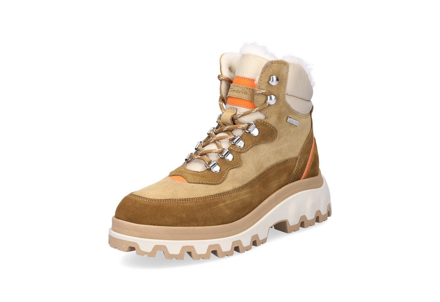 tamaris Damen Hiking Schnürboot braun Schnürboots