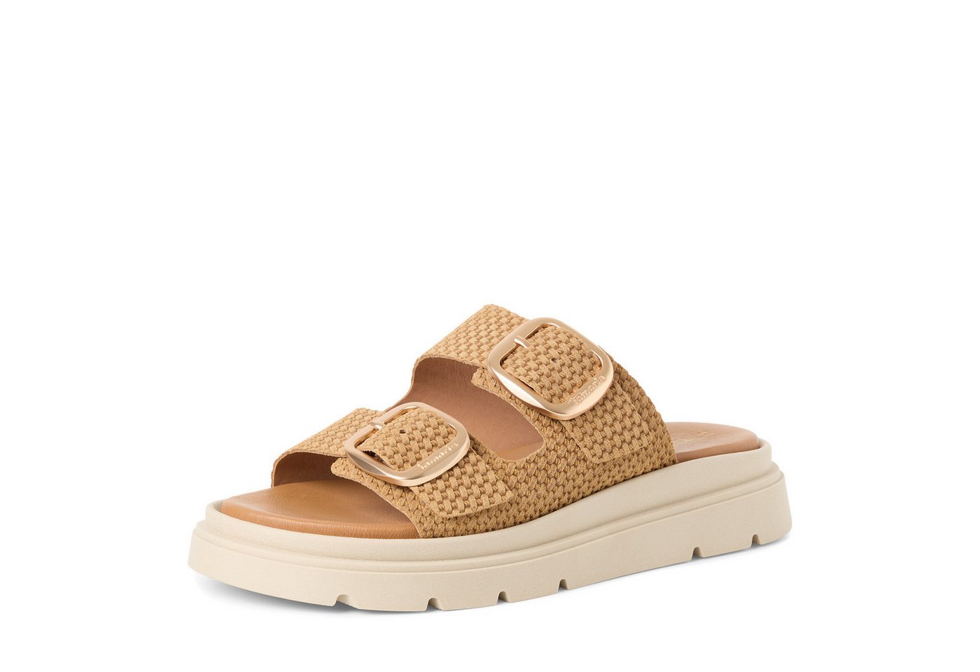 tamaris Damen Pantolette 1-27239-42-380 BROWN STRUCT. Pantolette