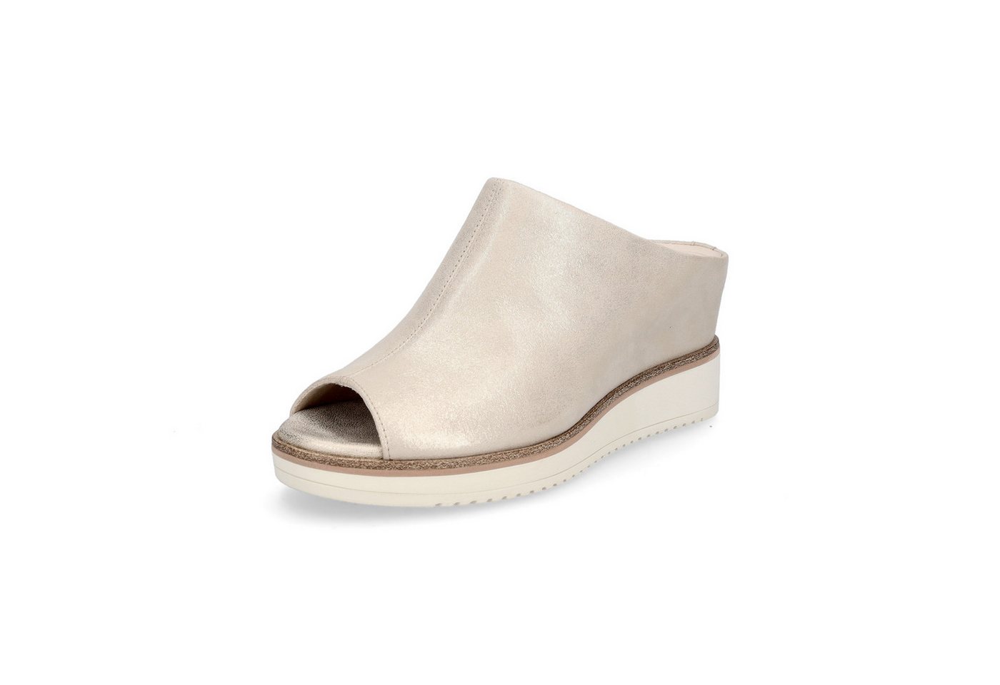 tamaris Damen Pantolette champagner Pantolette
