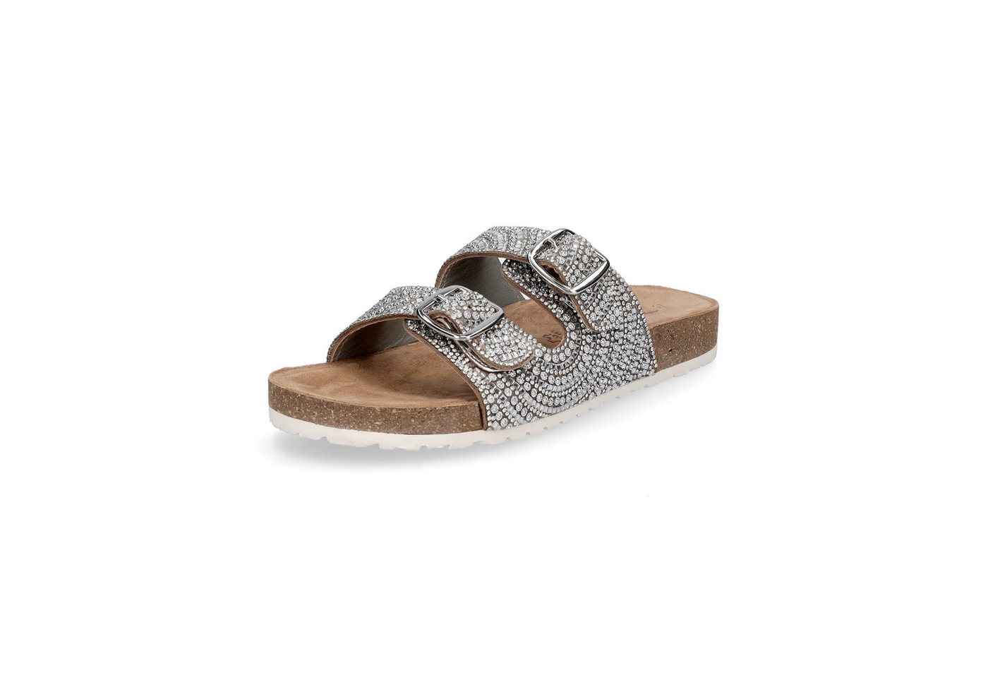 tamaris Damen Pantolette silber Pantolette