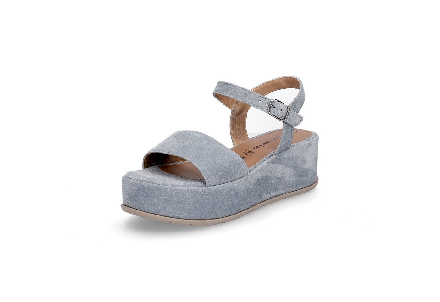 tamaris Damen Plateau Sandalette hellblau Sandale