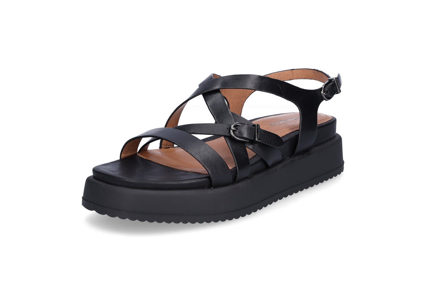 tamaris Damen Sandale schwarz Sandale (schwarz)