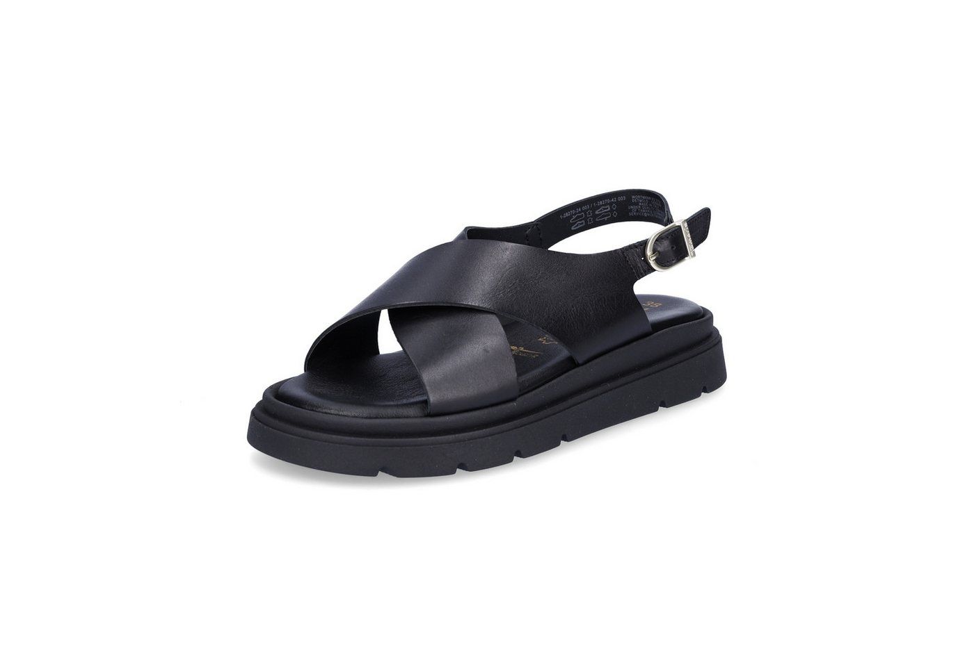 tamaris Damen Sandale schwarz Sandale