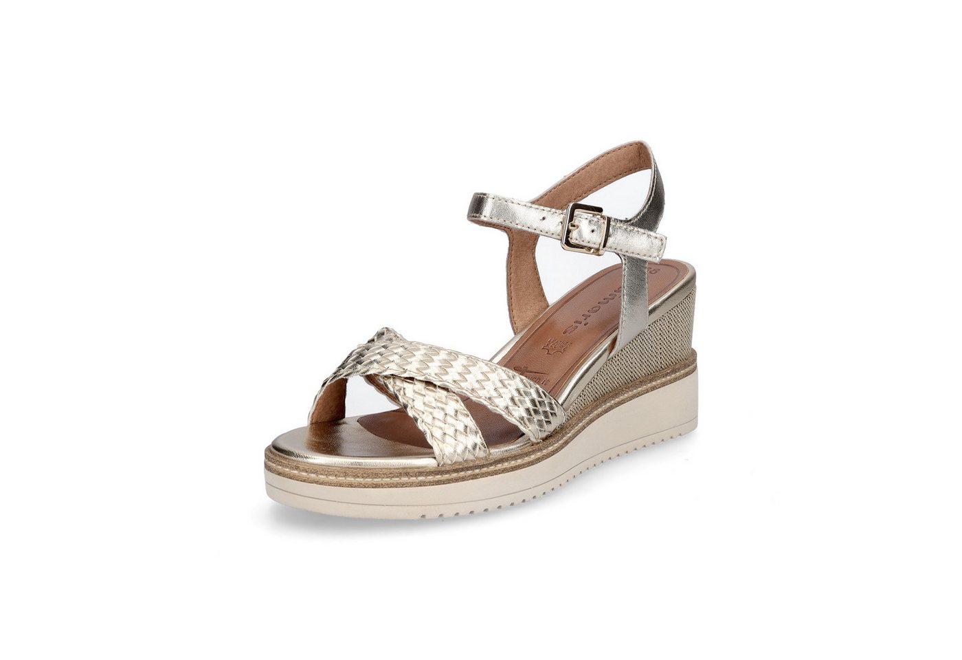 tamaris Damen Sandalette gold Sandale