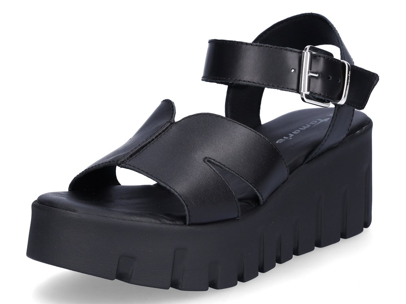tamaris Damen Sandalette schwarz Sandale (schwarz)