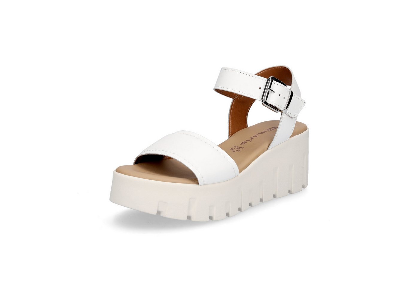 tamaris Damen Sandalette weiß Sandale