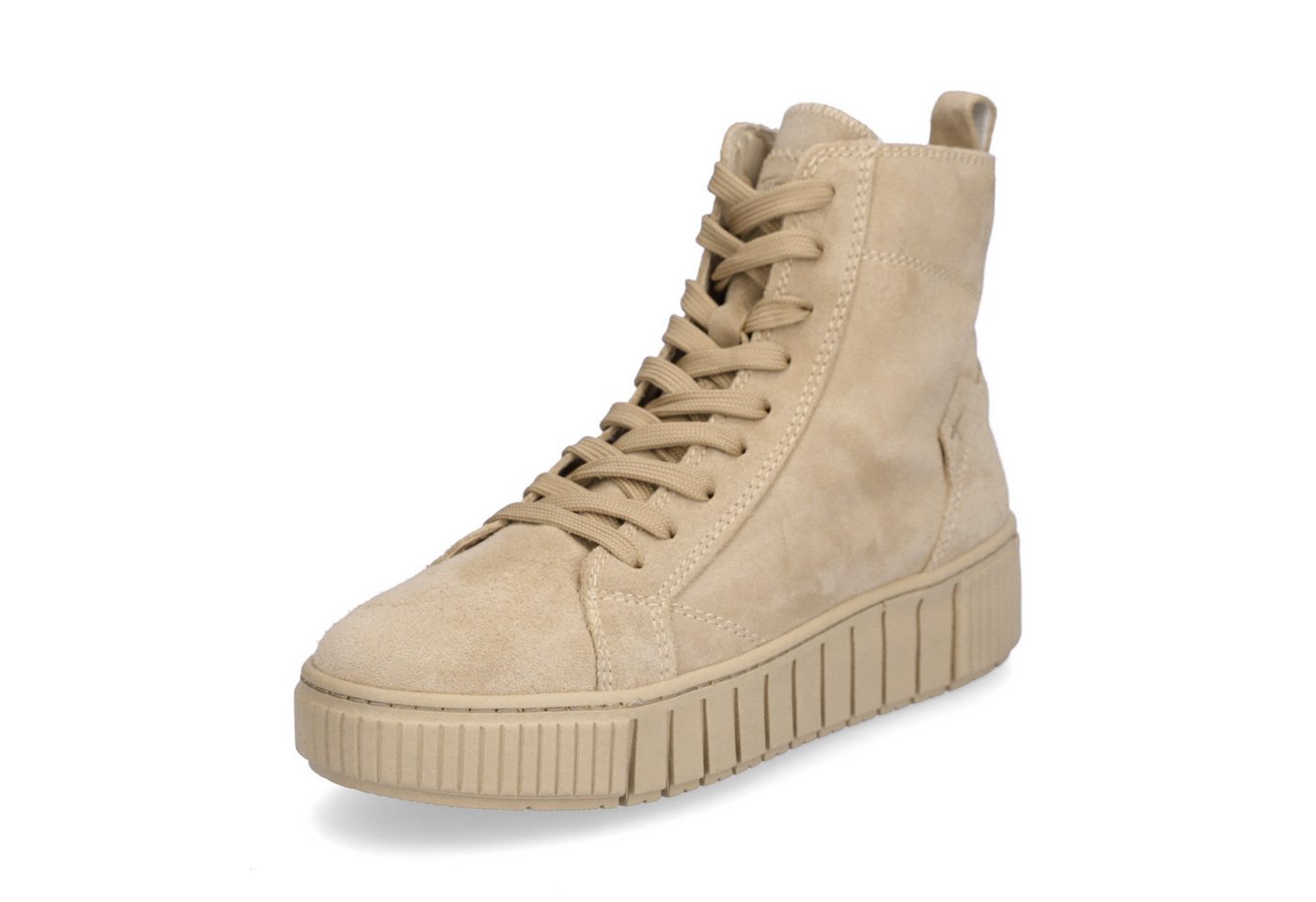 tamaris Damen Schnürboot beige Schnürboots