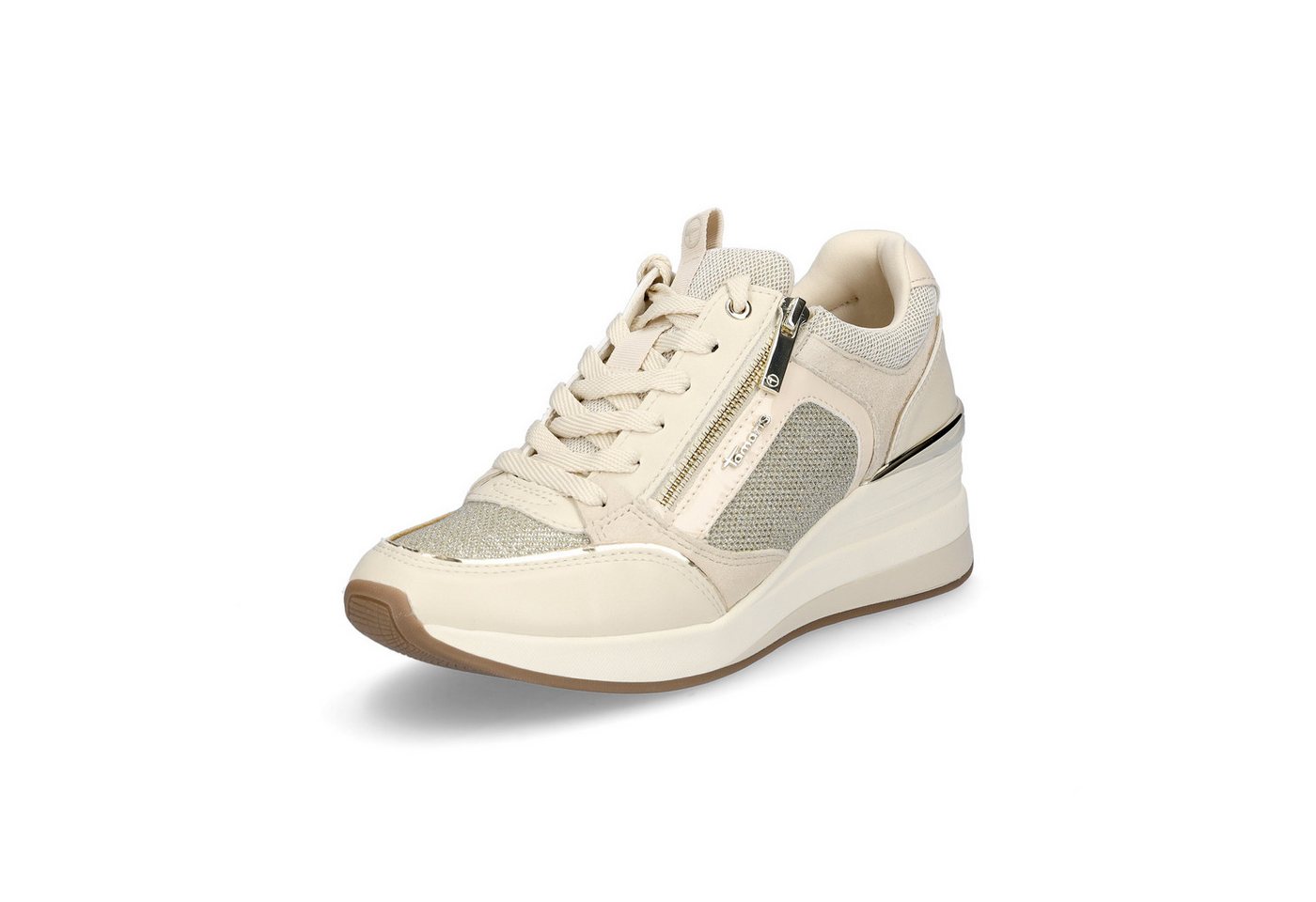 tamaris Damen Sneaker creme Sneaker