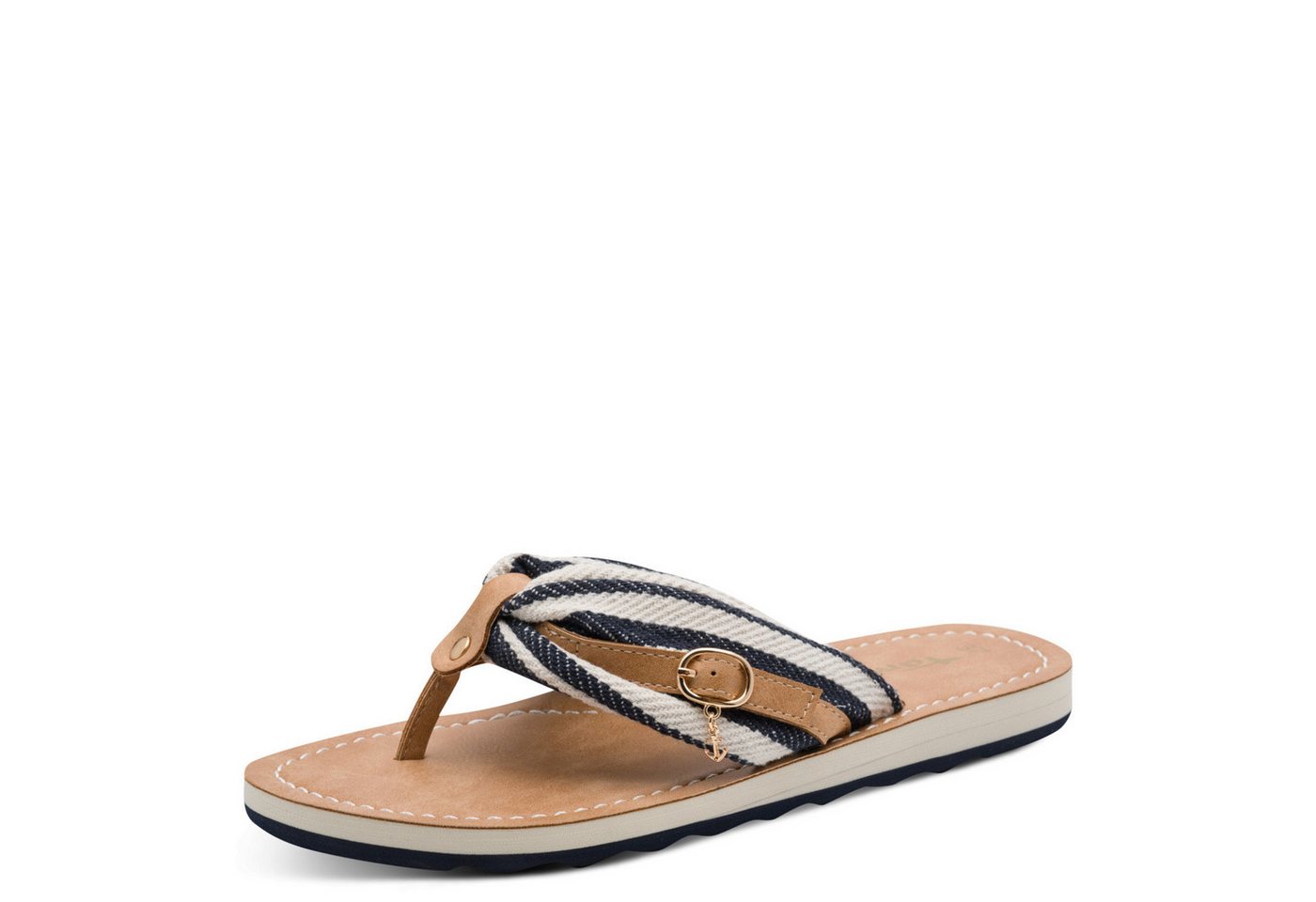 tamaris Dianette, Sommerschuh, Strandschuh mit verschiedenen Motiven (blau)