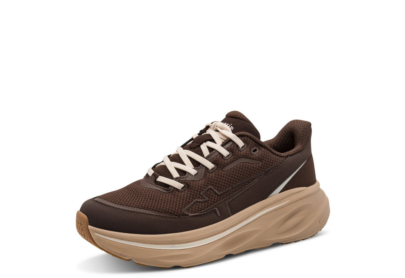 tamaris DYNARA Keilsneaker Freizeitschuh, Schnürschuh, Halbschuh mit seitlicher T-Logostickerei