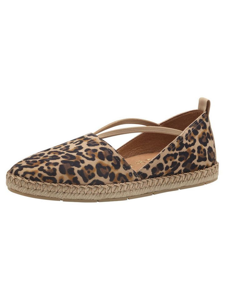 tamaris Removable Sock aus Leder kein Absatz 1-24620-44 Espadrille herausnehmbares Fußbett
