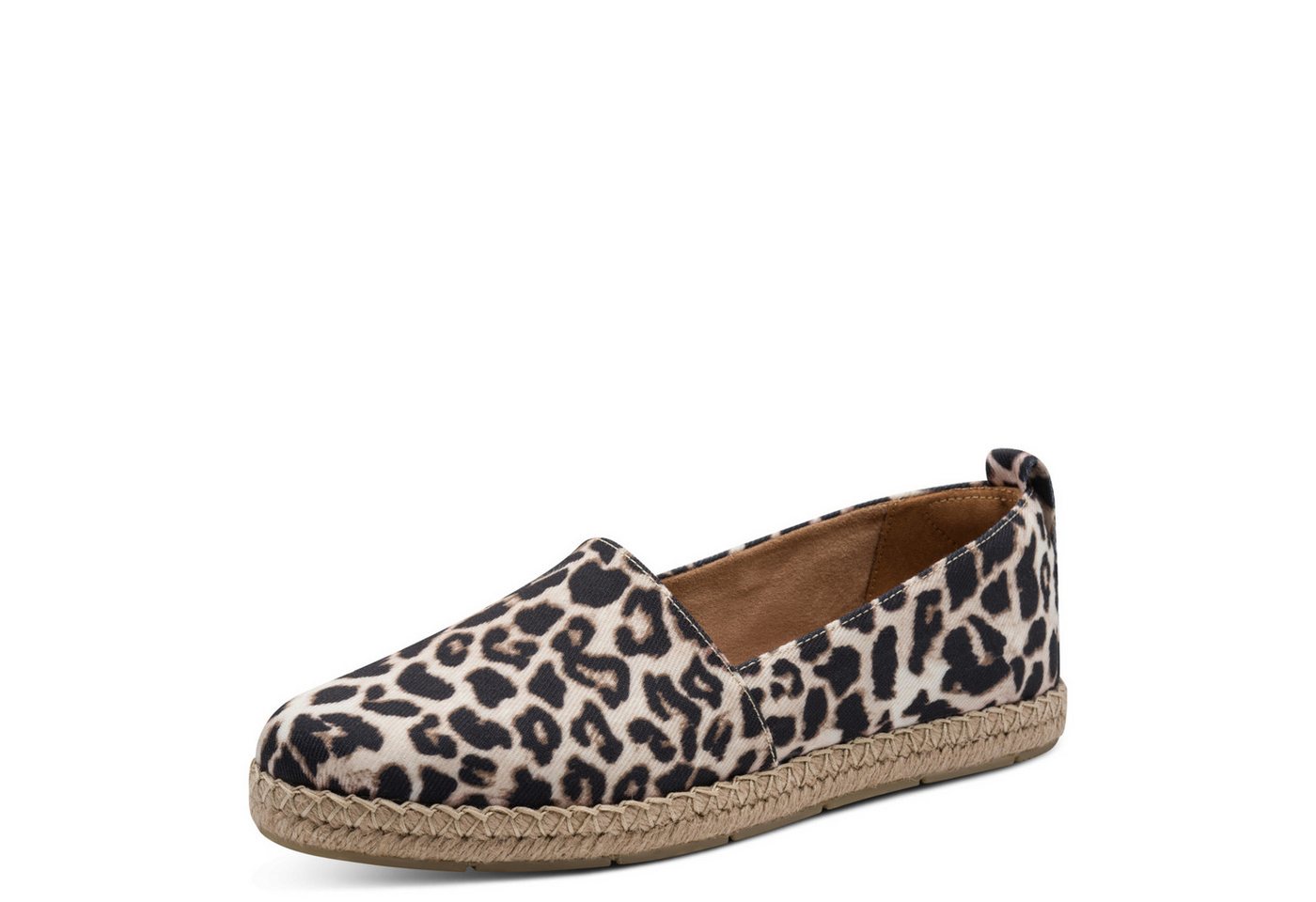 tamaris Espadrille, Sommerschuh, Slipper, Schlupfschuh mit Juterahmen am Plateau (leodruck)