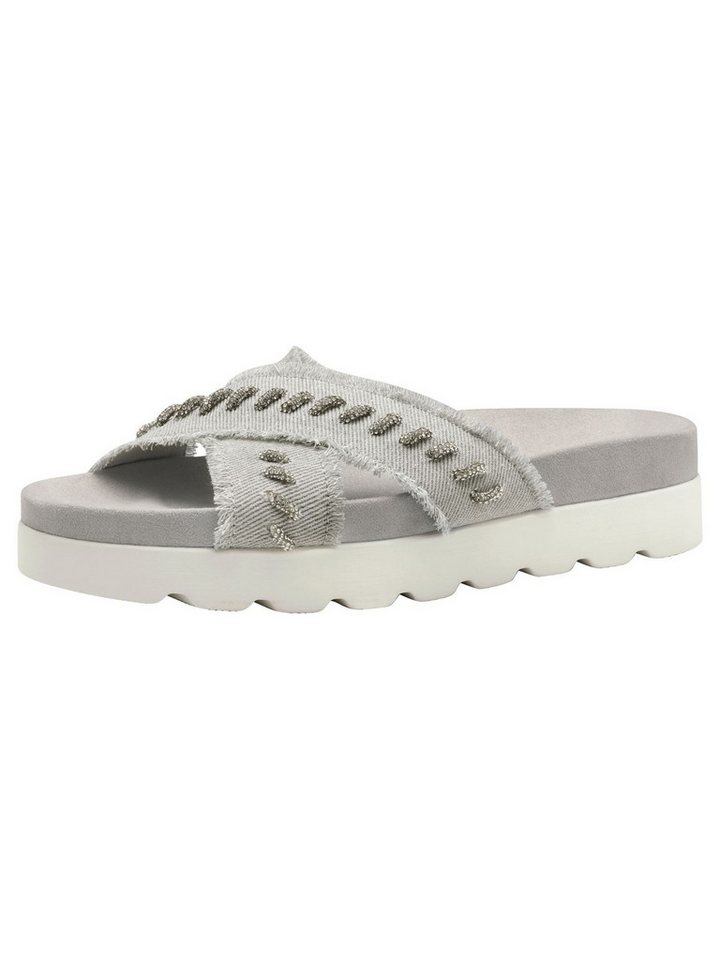 tamaris flach kein Absatz 1-27413-44 Pantolette (grau)