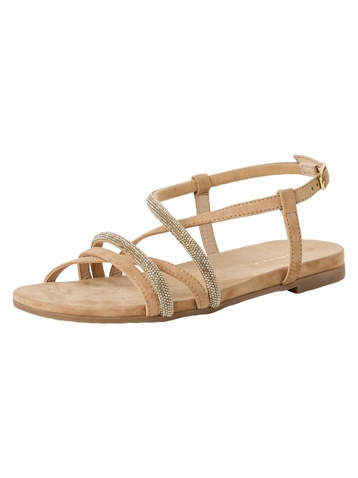 tamaris flach kein Absatz 1-28130-46 Sandale (beige/braun)