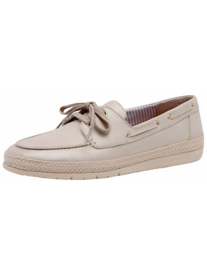 tamaris Halbschuhe Leder Schnürschuh (beige)
