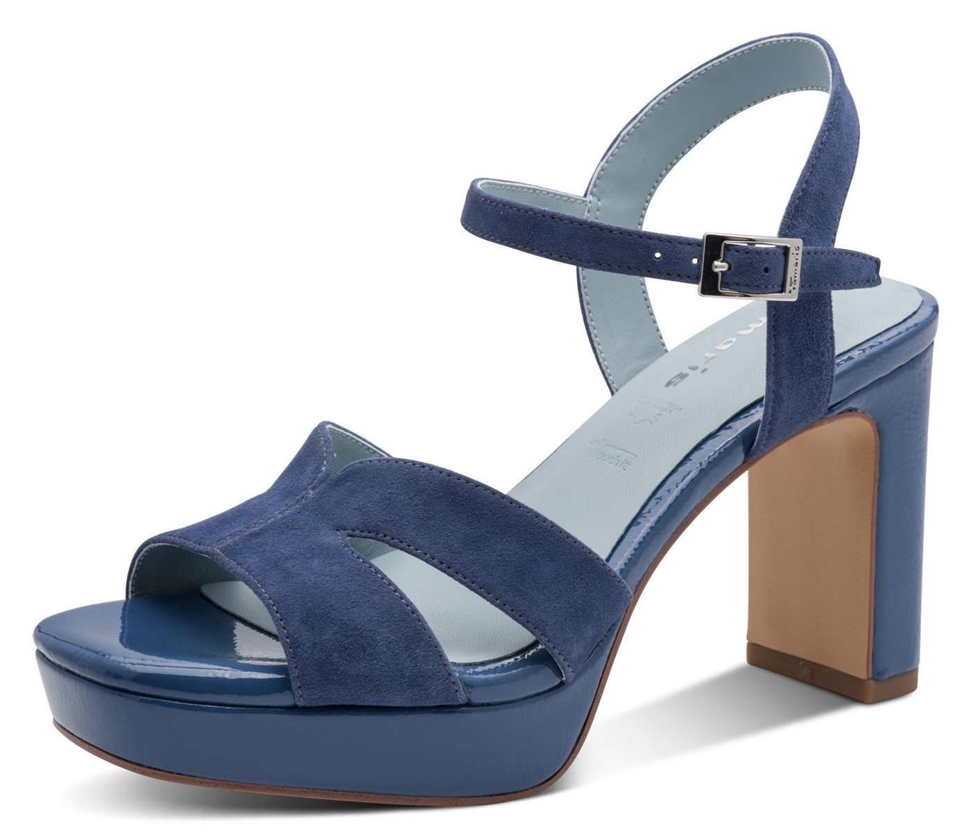 tamaris High-Heel-Sandalette Blockabsatz, Sommerschuh, Abendschuh, mit ANTIshokk-Absatz