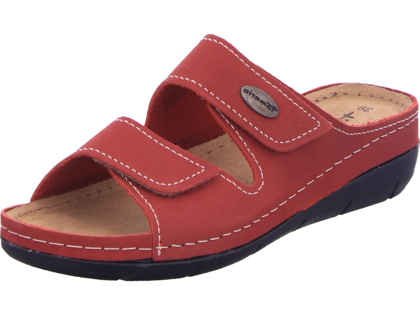 tamaris Keilpantolette echtes Leder (rot)