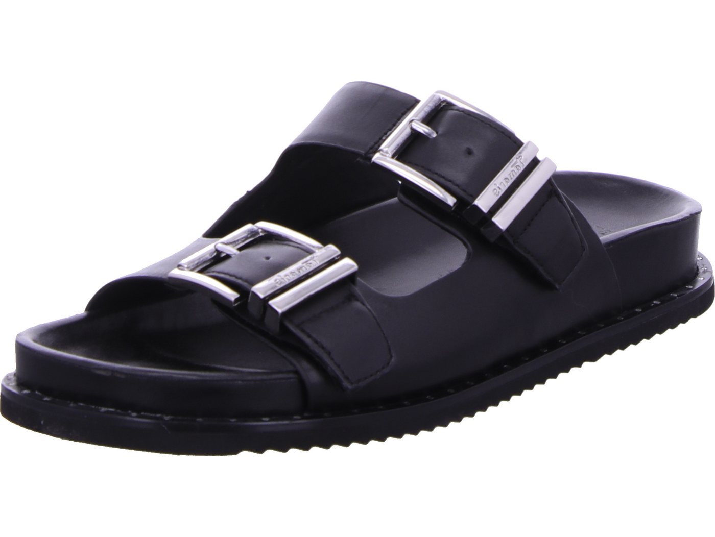 tamaris Keilpantolette echtes Leder (schwarz)