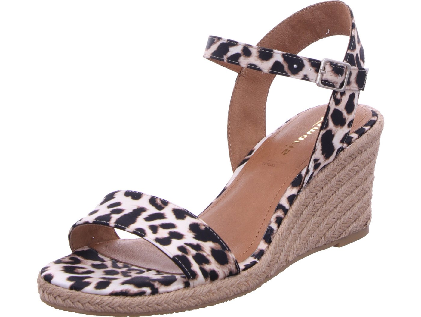 tamaris Keilsandalette 100% vegan (braun)