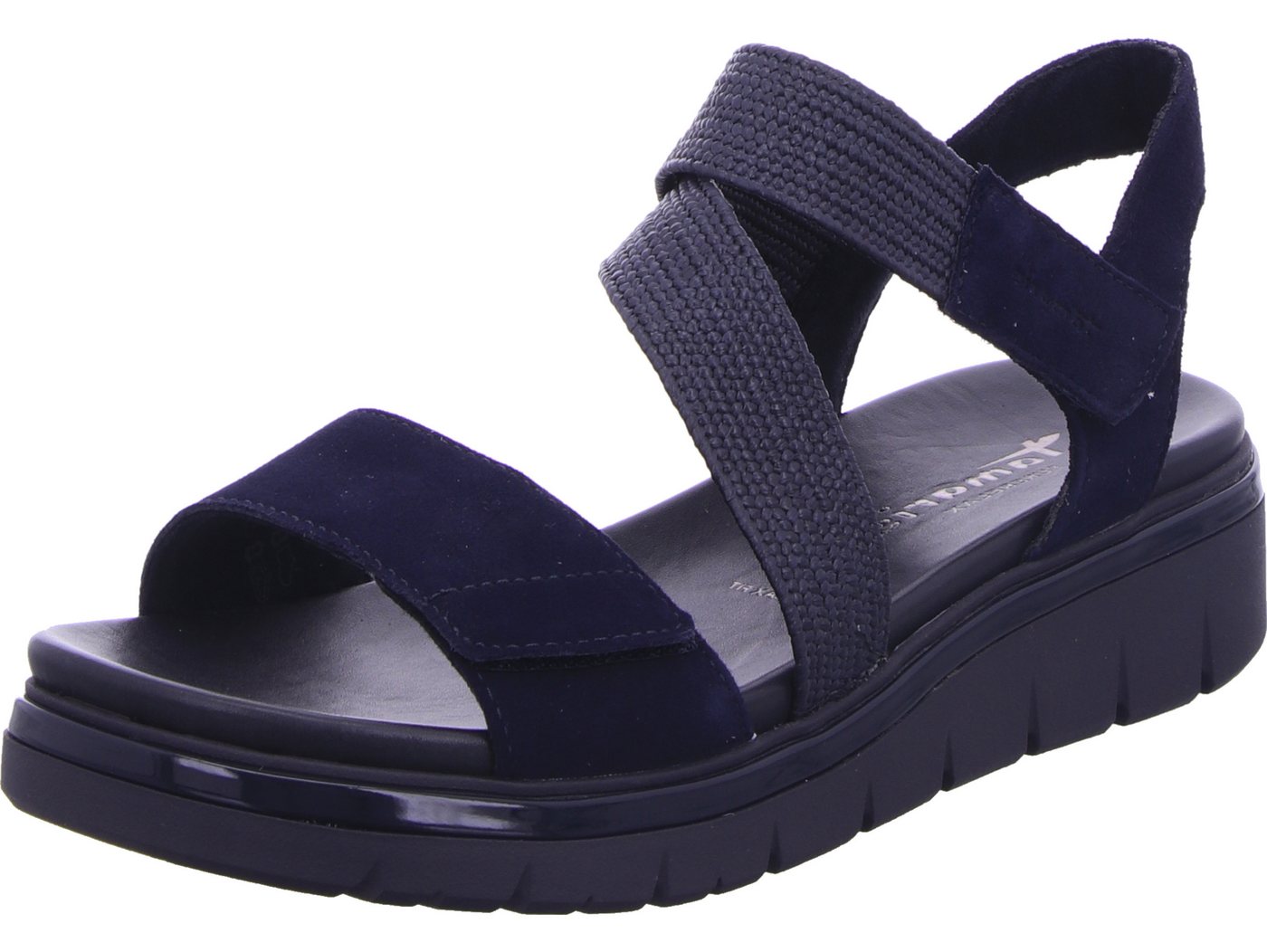 tamaris Keilsandalette echtes Leder (blau)
