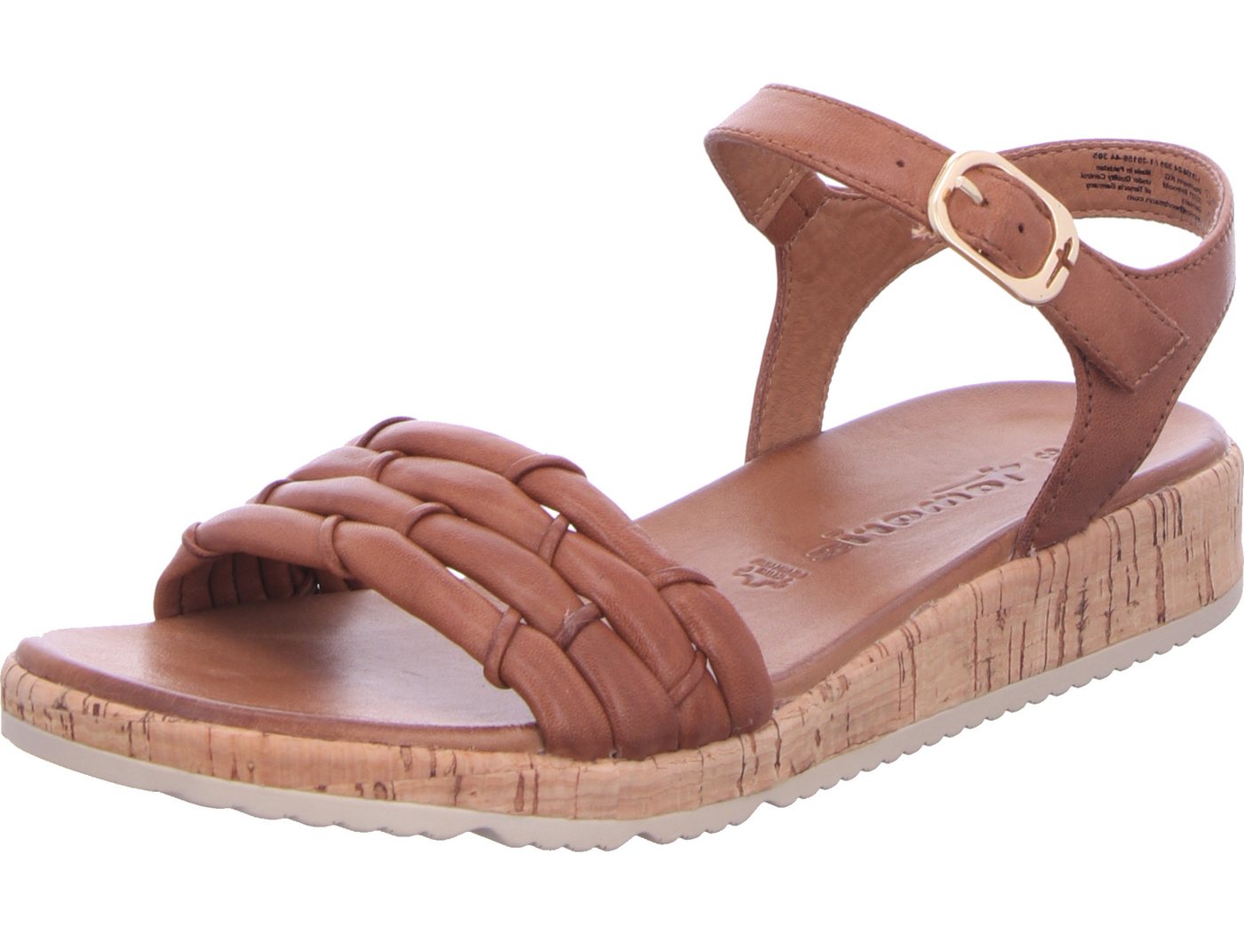 tamaris Keilsandalette echtes Leder (braun)
