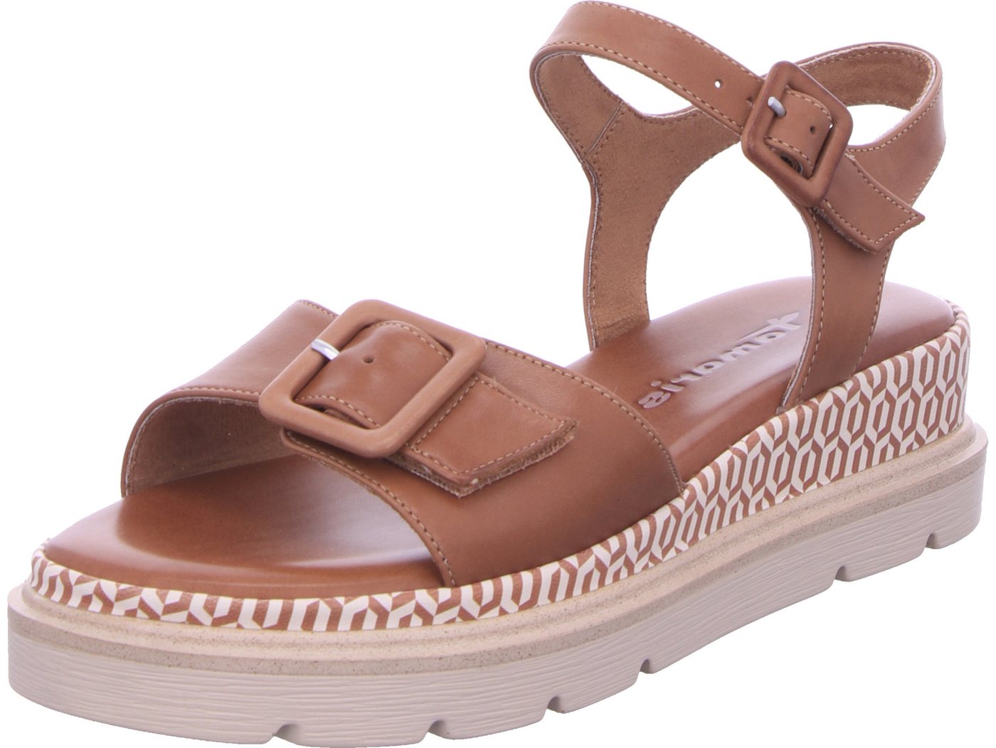 tamaris Keilsandalette echtes Leder (braun)