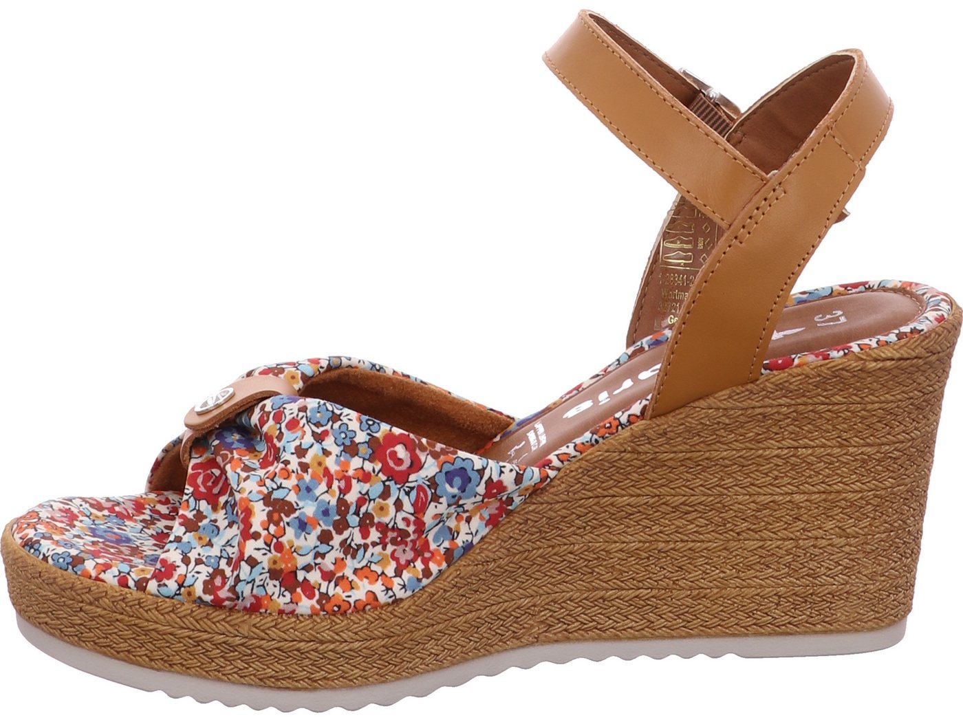 tamaris Keilsandalette echtes Leder (bunt)