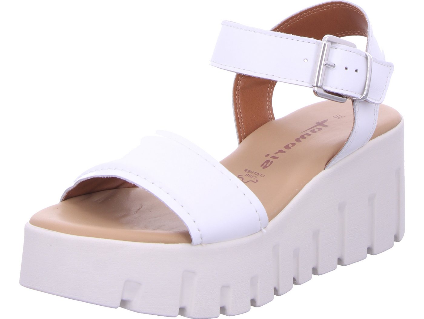tamaris Keilsandalette echtes Leder